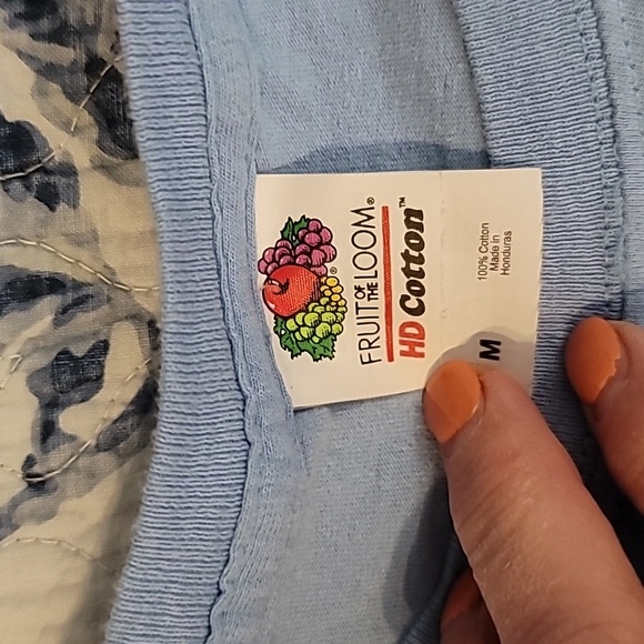 Tom Petty song lyrics tee shirt Fruit of the Loom vintage size M sky blue - Picture 8 of 12